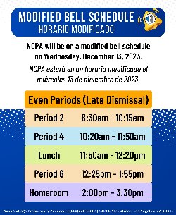 12/13 modified schedule